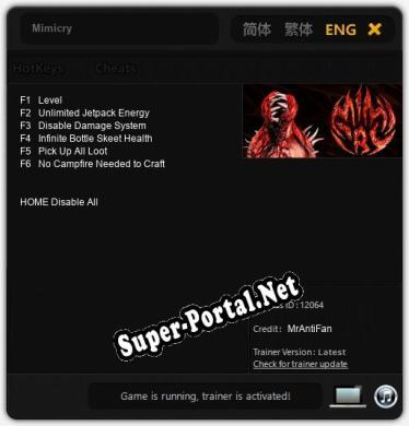 Mimicry: ТРЕЙНЕР И ЧИТЫ (V1.0.28)