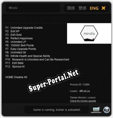 Трейнер для Minda [v1.0.1]