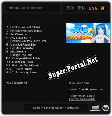 Mio and the Hot Summer: Трейнер +14 [v1.4]