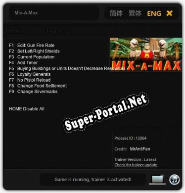 Mix-A-Max: Трейнер +9 [v1.3]