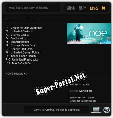 Moe The Boundary of Reality: Трейнер +11 [v1.8]