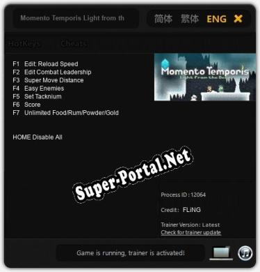 Momento Temporis Light from the Deep: ТРЕЙНЕР И ЧИТЫ (V1.0.14)