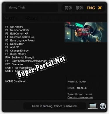 Money Theft: Трейнер +14 [v1.6]