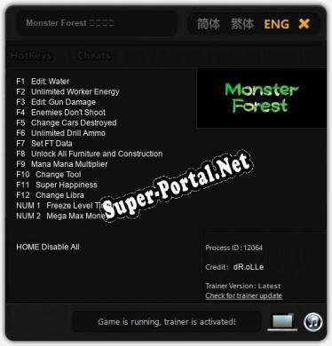 Monster Forest 怪物森林: Читы, Трейнер +14 [dR.oLLe]