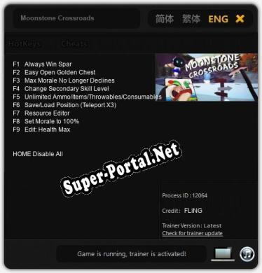 Трейнер для Moonstone Crossroads [v1.0.1]