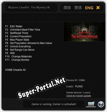 Mujuns Casefile The Mystery Mansion: ТРЕЙНЕР И ЧИТЫ (V1.0.21)