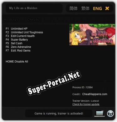 My Life as a Maiden: Читы, Трейнер +7 [CheatHappens.com]