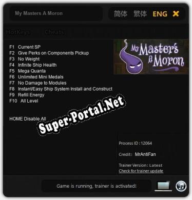 My Masters A Moron: Трейнер +10 [v1.5]