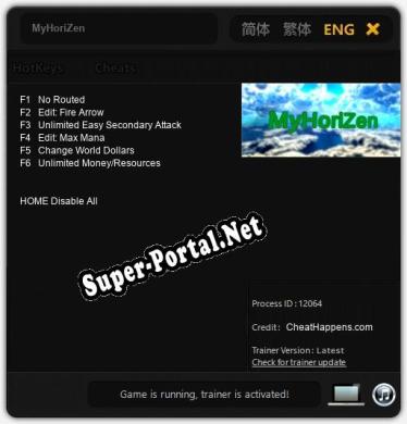 MyHoriZen: ТРЕЙНЕР И ЧИТЫ (V1.0.83)