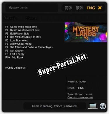 Mystery Lands: Трейнер +10 [v1.7]