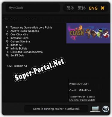 MythClash: ТРЕЙНЕР И ЧИТЫ (V1.0.82)