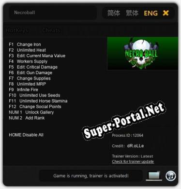 Necroball: Трейнер +14 [v1.9]