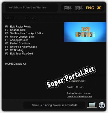 Neighbors Suburban Warfare: Трейнер +9 [v1.5]