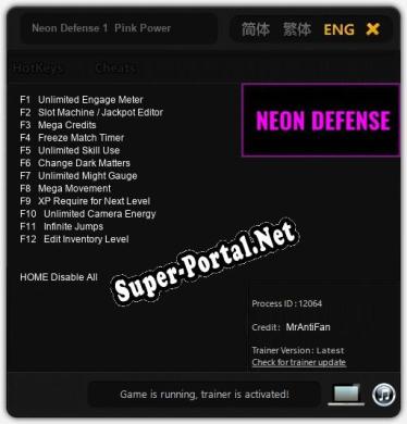 Neon Defense 1 Pink Power: ТРЕЙНЕР И ЧИТЫ (V1.0.85)
