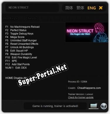 NEON STRUCT: ТРЕЙНЕР И ЧИТЫ (V1.0.42)