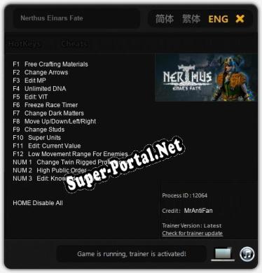 Nerthus Einars Fate: Трейнер +15 [v1.5]