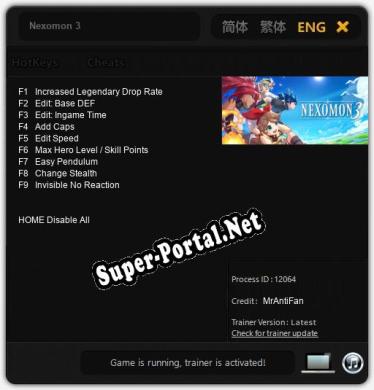 Nexomon 3: ТРЕЙНЕР И ЧИТЫ (V1.0.62)