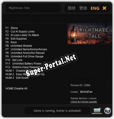 Nightmare Tale: Трейнер +15 [v1.9]