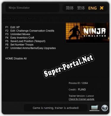 Трейнер для Ninja Simulator [v1.0.1]