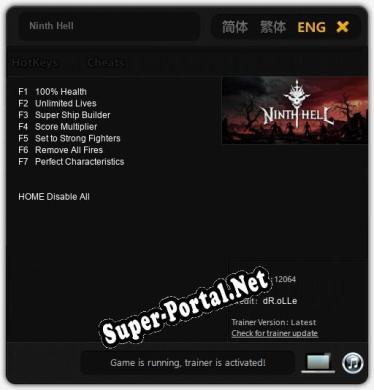 Ninth Hell: ТРЕЙНЕР И ЧИТЫ (V1.0.20)