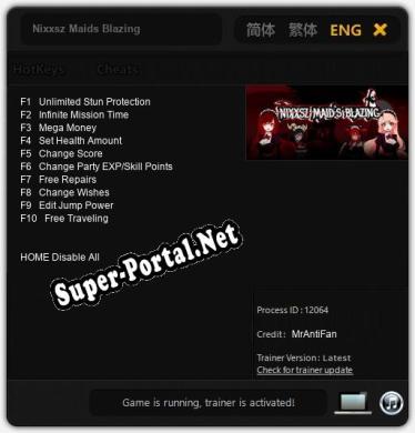 Nixxsz Maids Blazing: ТРЕЙНЕР И ЧИТЫ (V1.0.96)