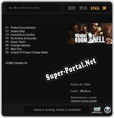 Трейнер для No More Room in Hell [v1.0.4]