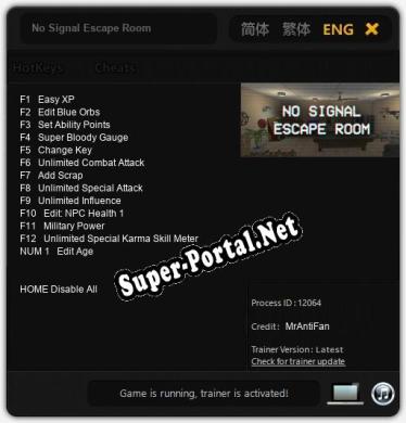No Signal Escape Room: ТРЕЙНЕР И ЧИТЫ (V1.0.67)