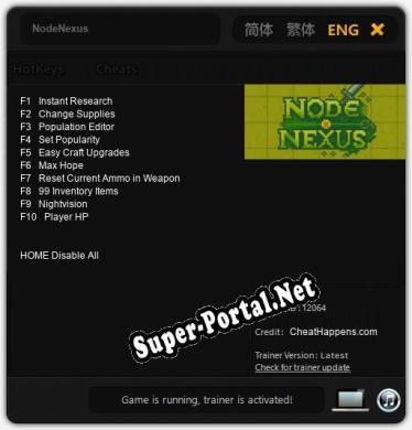 NodeNexus: Трейнер +10 [v1.1]