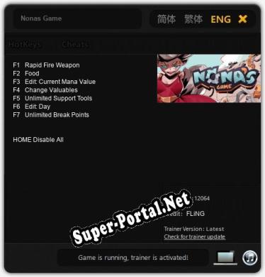 Nonas Game: Трейнер +7 [v1.4]
