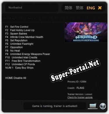 Northwind: Читы, Трейнер +13 [FLiNG]
