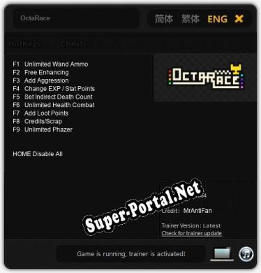 OctaRace: Читы, Трейнер +9 [MrAntiFan]