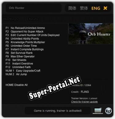 Трейнер для Orb Hunter [v1.0.4]