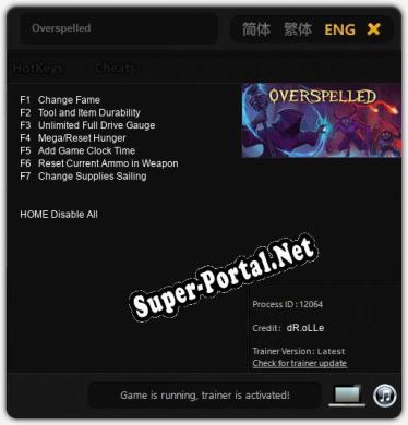 Overspelled: Читы, Трейнер +7 [dR.oLLe]