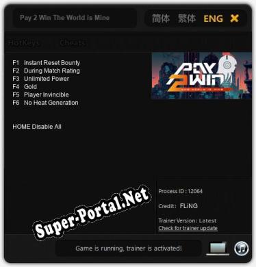 Pay 2 Win The World is Mine: Читы, Трейнер +6 [FLiNG]