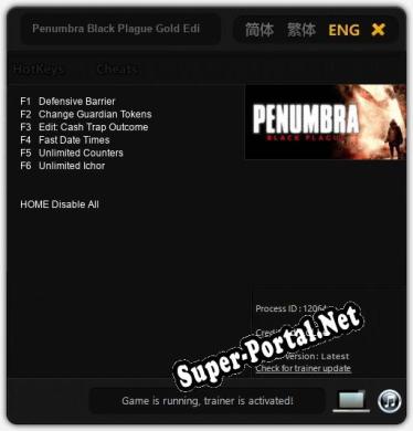 Penumbra Black Plague Gold Edition: ТРЕЙНЕР И ЧИТЫ (V1.0.82)
