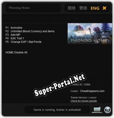 Трейнер для Phoning Home [v1.0.4]