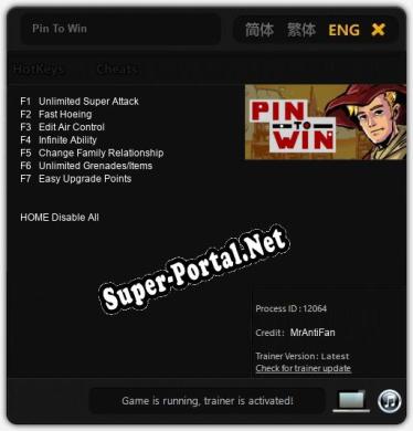 Pin To Win: Трейнер +7 [v1.7]