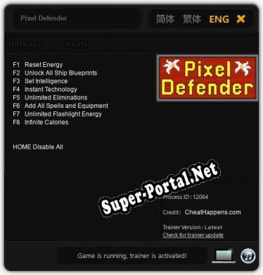 Трейнер для Pixel Defender [v1.0.1]