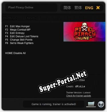 Трейнер для Pixel Piracy Online [v1.0.2]