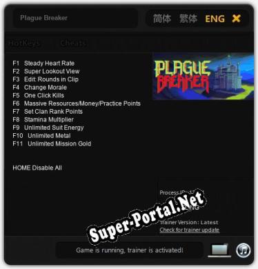 Plague Breaker: Трейнер +11 [v1.4]