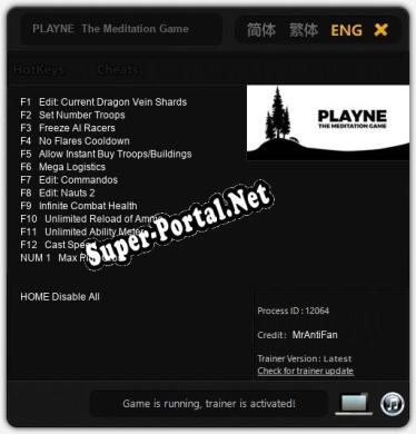 PLAYNE  The Meditation Game: Читы, Трейнер +13 [MrAntiFan]