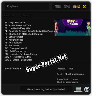 PlayTown: Читы, Трейнер +14 [CheatHappens.com]