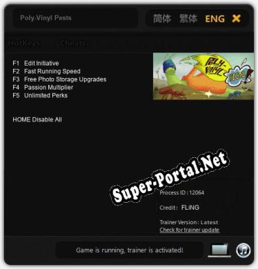 Трейнер для Poly-Vinyl Pests [v1.0.2]