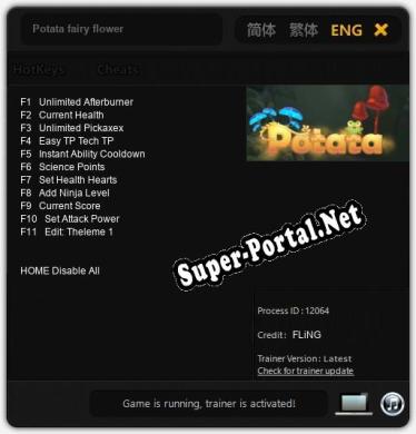 Potata fairy flower: Читы, Трейнер +11 [FLiNG]