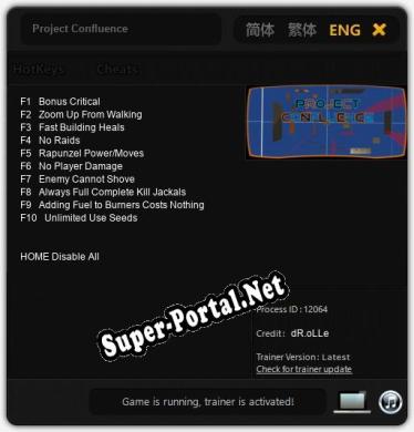 Project Confluence: ТРЕЙНЕР И ЧИТЫ (V1.0.81)