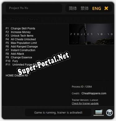 Project Yo-Yo: Трейнер +11 [v1.4]
