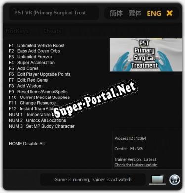 PST VR (Primary Surgical Treatment): Читы, Трейнер +15 [FLiNG]