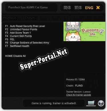 Purrrfect Spa ASMR Cat Game: Читы, Трейнер +7 [FLiNG]