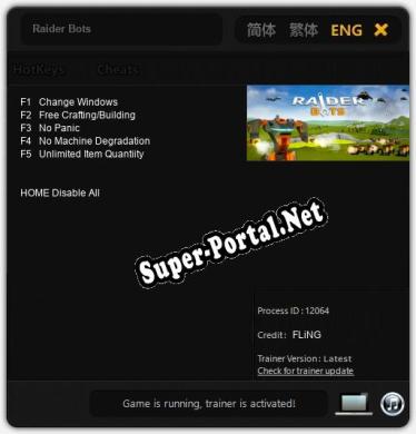 Raider Bots: ТРЕЙНЕР И ЧИТЫ (V1.0.83)