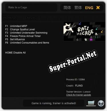 Rats in a Cage: ТРЕЙНЕР И ЧИТЫ (V1.0.8)